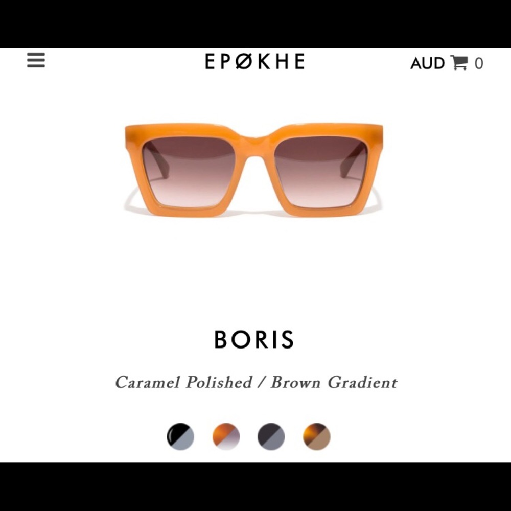 Modern Vintage Epøkhe Boris Sunglasses- Caramel - Picture 2 of 6